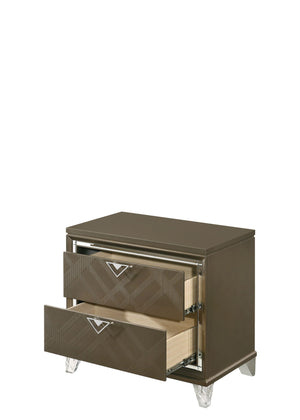 Skylar - Nightstand - Champagne - Best Buy Furniture