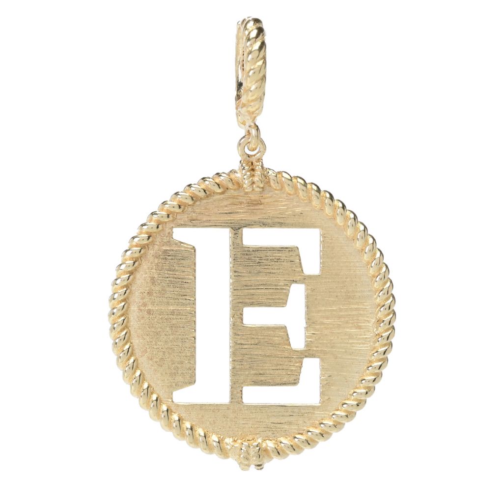 Passport to Turkey Gold Plated Choice of Cutout Initial Enhancer Pendant