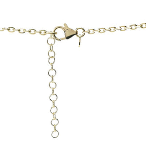 Toscana Italiana 18K Gold Plated Choice of Gem Padlock Pendant w/ Chain