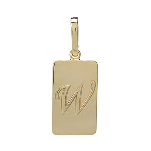 Toscana Italiana 18K Gold Plated Choice of Initial Enhancer Pendant