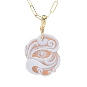 Cameo Italiano 18K Gold Plated Choice of Motif Pendant w/ Chain