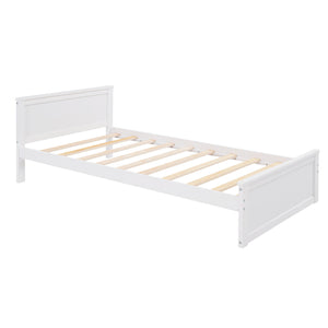 Loft Bed With A Stand Alone Bed, Shelves, Desk, And Wardrobe