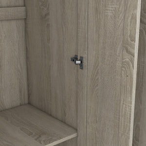 3 Door Shutter Wardrobe With Shelves