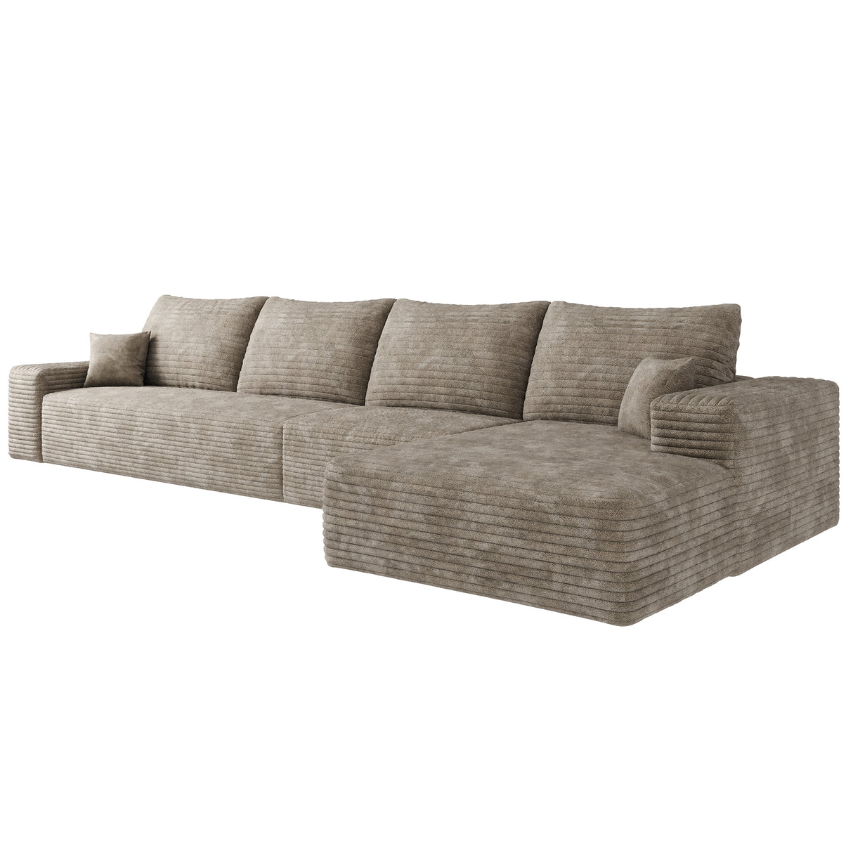 134" Cloud Sectional Couch with L-Shape Chaise