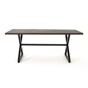 Rolando - Outdoor Aluminum Dining Table With Steel Frame - Best Buy Furniture