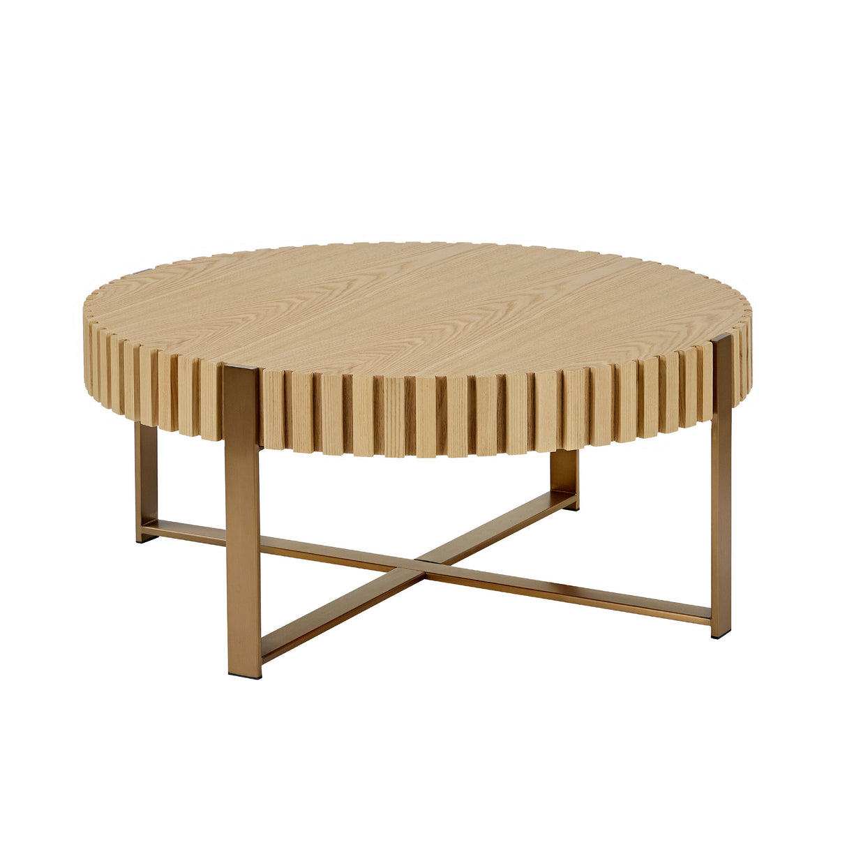 Modern Handcraft Drum Coffee Table