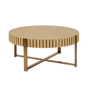 Modern Handcraft Drum Coffee Table
