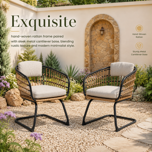Wicker Dining Chair Set of 2