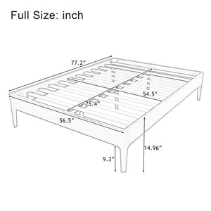 Modern Minimalist Style Platform Bed