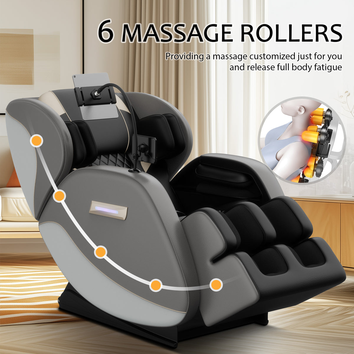 Massage Chair Recliner with Zero Gravity and Full Body Air Pressure