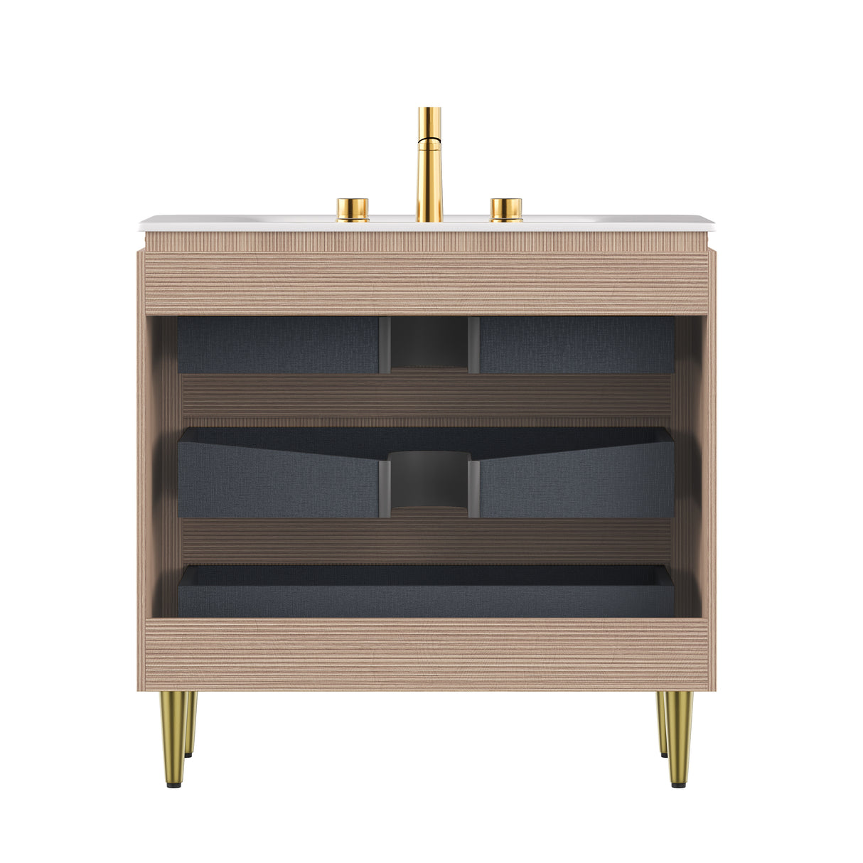 Amara 36'' Bathroom Vanity & Sink, Carrara