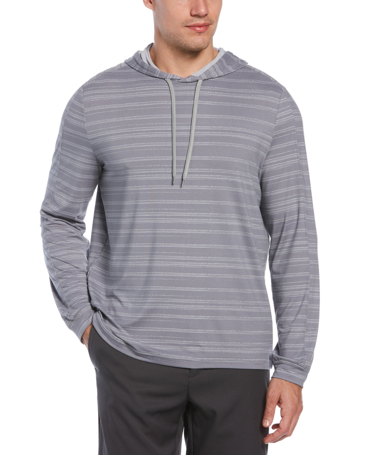 PGA Tour Men's Textured Stripe Performance Golf Hoodie