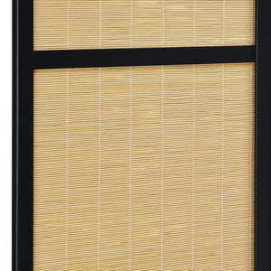 Sensei - 4 Panel Bamboo Room Divider Folding Screen - Natural