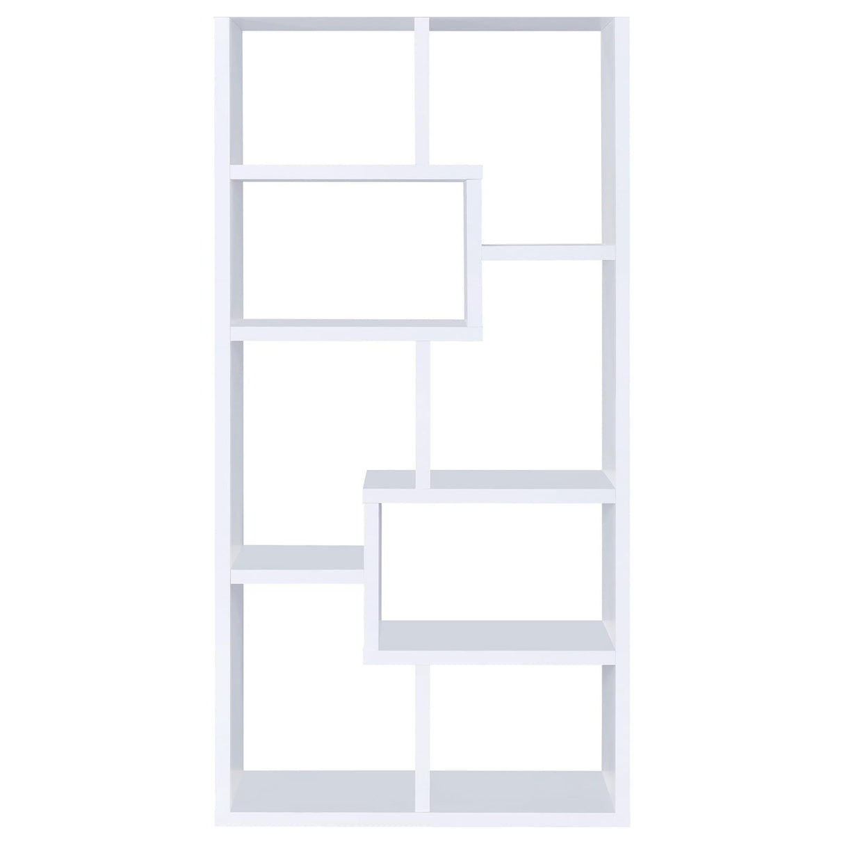 8 Shelf Geometric Bookcase