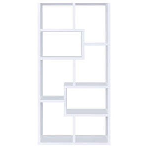 8 Shelf Geometric Bookcase