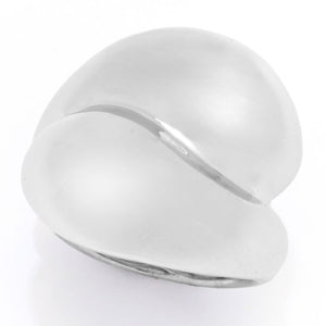 Toscana Italiana Gold or Platinum Plated Electroform Polished Bypass Ring
