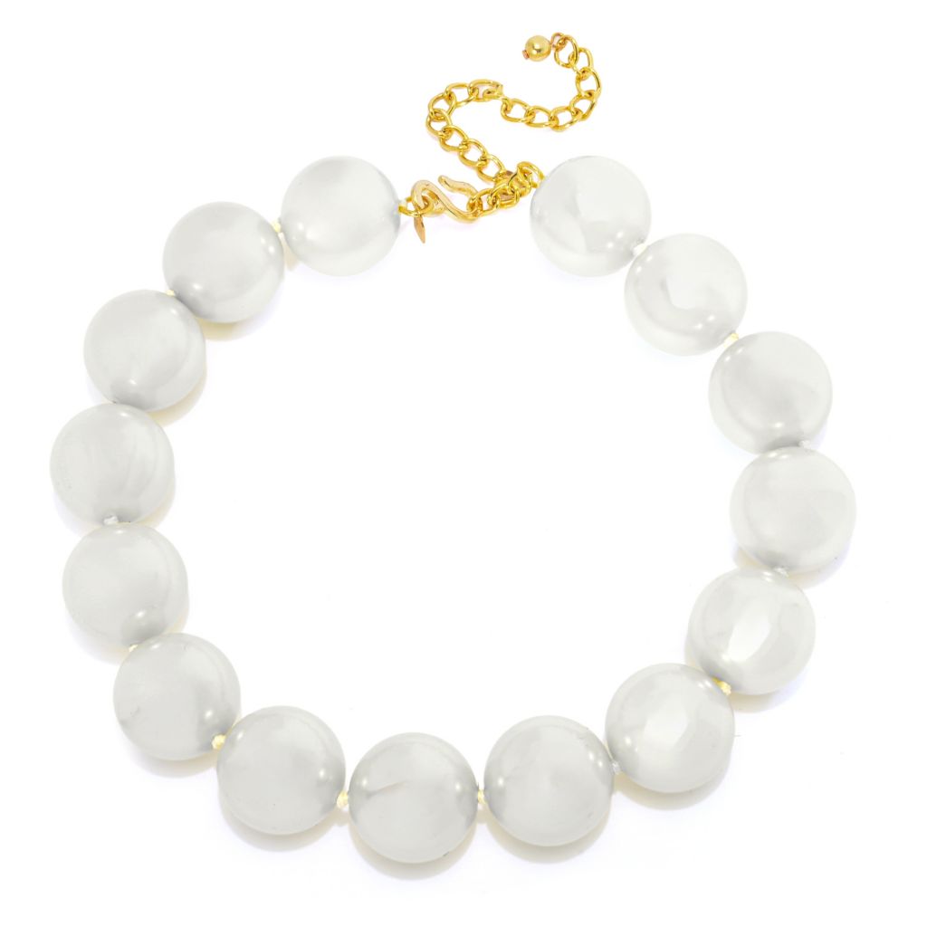 Kenneth Jay Lane Gold Plated 25mm Simulated Pearl 16" Necklace