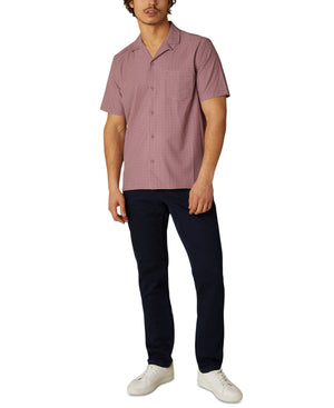 DKNY Men's Hertford Geo Print Camp Shirt