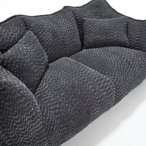 Comfortable Dual Beanbag Chair With High Resilience Foam Core For 2 People