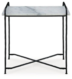 Ashber - Accent Table - White / Black - Best Buy Furniture