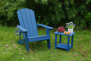 Outdoor Lounge Chair With Cup Holder For Patio Relaxation