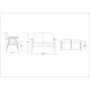 Archduke - Loveseat - Black