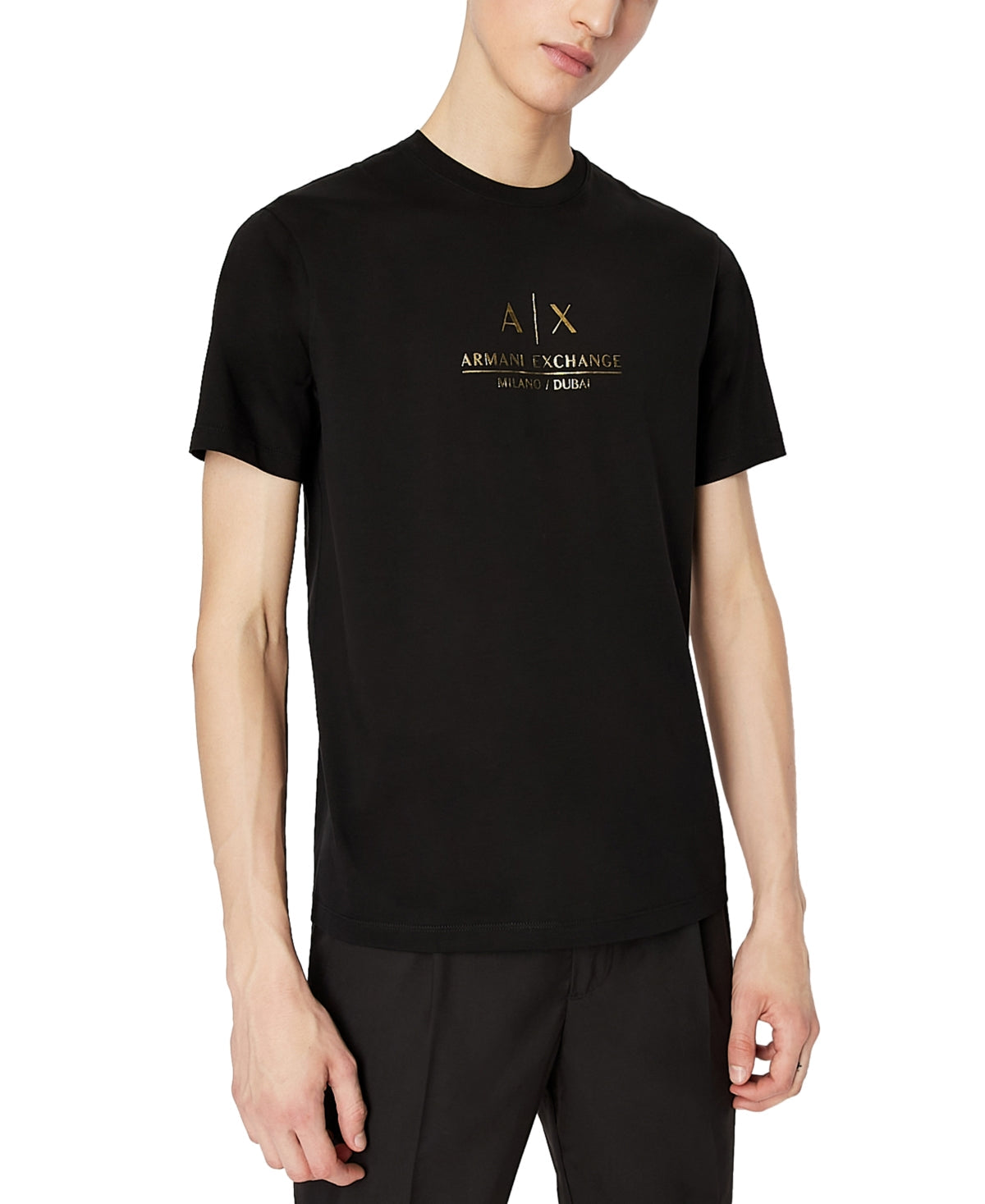 Armani Exchange Men's Metallic Logo Print T-Shirt