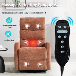 Heat Massage Manual Recliner Chair