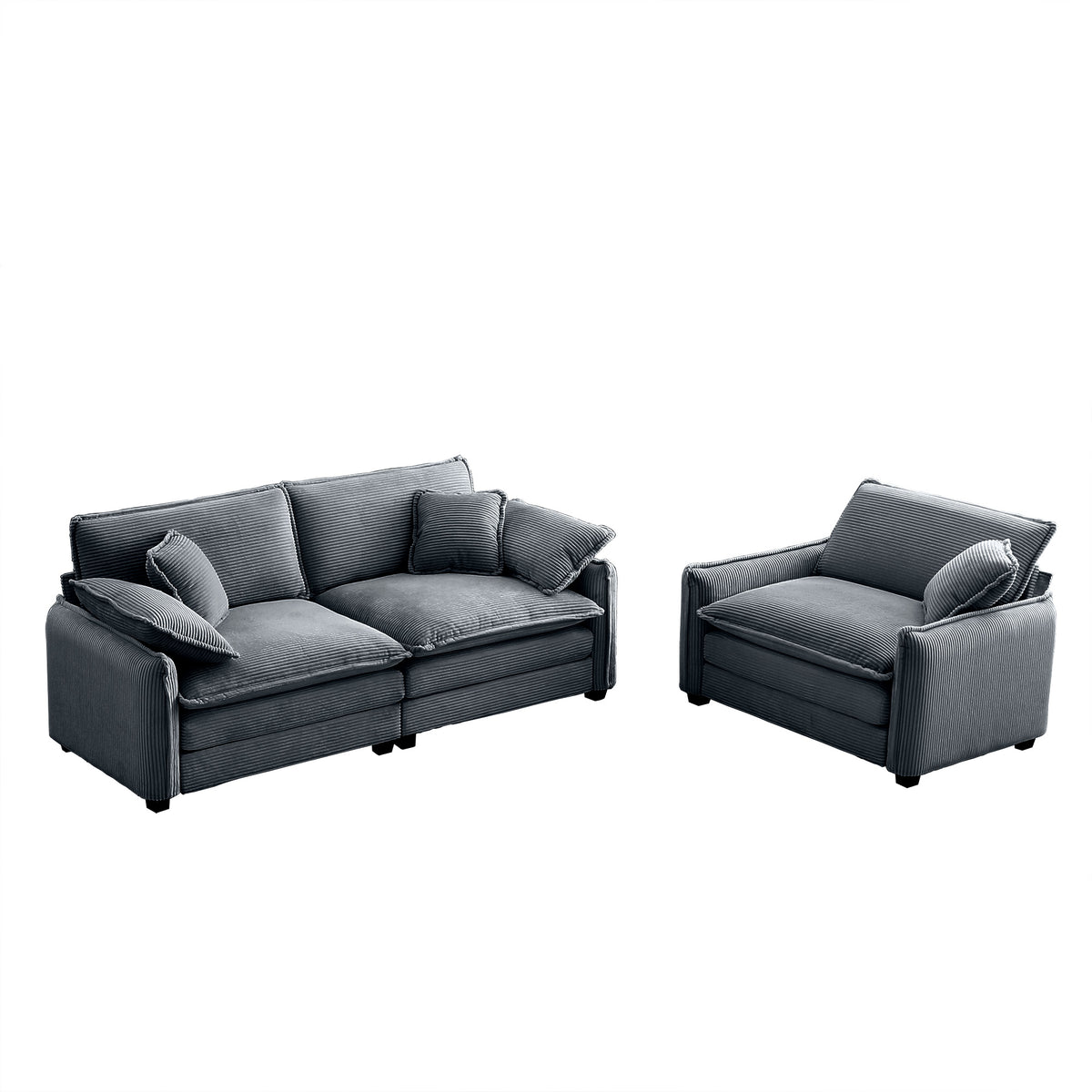 Modern Living Room Sofa Two Pieces Set