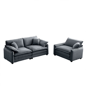 Modern Living Room Sofa Two Pieces Set