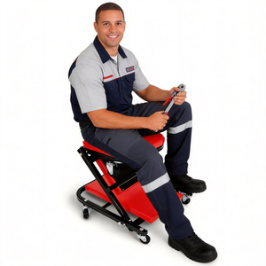 Adjustable Z-Shape Rolling Mechanic Stool