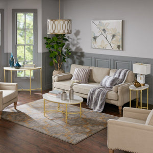 Bordeaux - Console Table - White / Gold