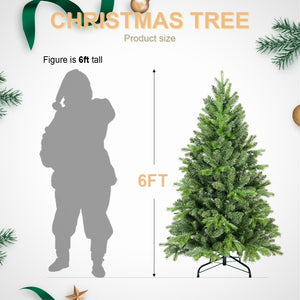 9FT Christmas Tree with 2435 PE+PVC Tips