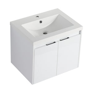 24" Bathroom Vanity With Resin Sink