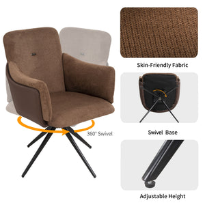 Swivel Home Office Desk Chairs With Arm (Set of 2)