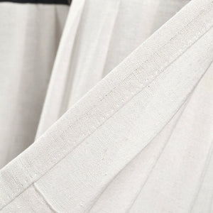 Linen Button Valance Window Panel