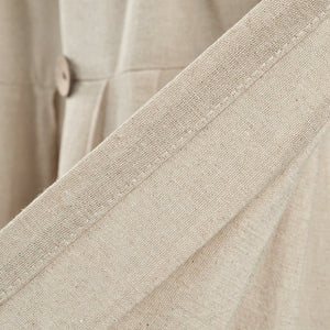 Linen Button Valance Window Panel