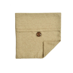 Linen Texture Woven Button Decorative Pillow Cover