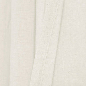 Faux Linen Grommet Window Curtain Panel Set