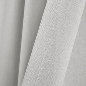 Faux Linen Grommet Window Curtain Panel Set