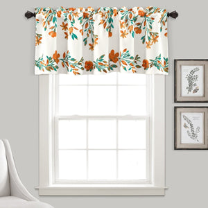 Tanisha Floral Valance Window Panel by LushDecor