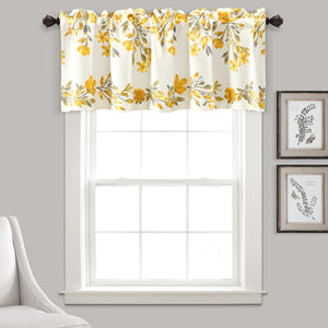 Tanisha Floral Valance Window Panel by LushDecor