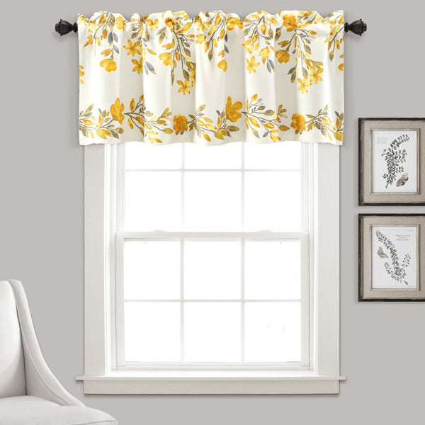 Tanisha Floral Valance Window Panel by LushDecor