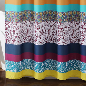 Boho Stripe Shower Curtain 72" x 72"
