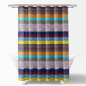 Boho Stripe Shower Curtain 72" x 72"