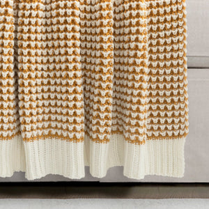 Chic And Soft Knitted Throw Blanket 60" x 50"