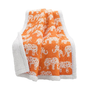 Elephant Parade Sherpa Throw