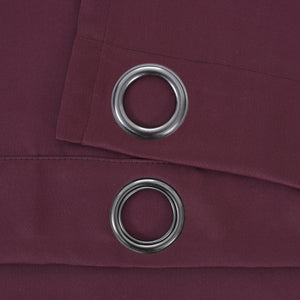 Insulated Grommet Blackout Window Curtain Panel Set