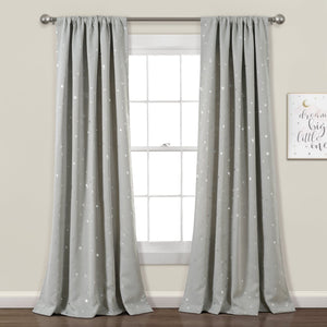 Star Blackout Window Curtain Set