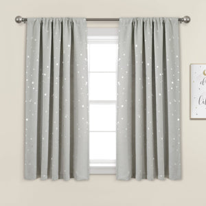 Star Blackout Window Curtain Set